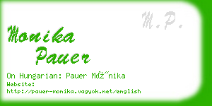 monika pauer business card